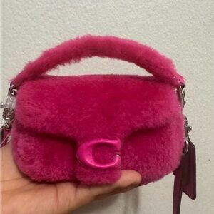 Fuchsia Coach Super Mini Bag